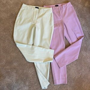 Two pairs of WHBM slim ankle pants in 8L